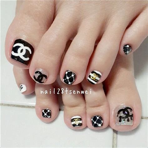 chanel pedicure designs|chanel nails 2020.